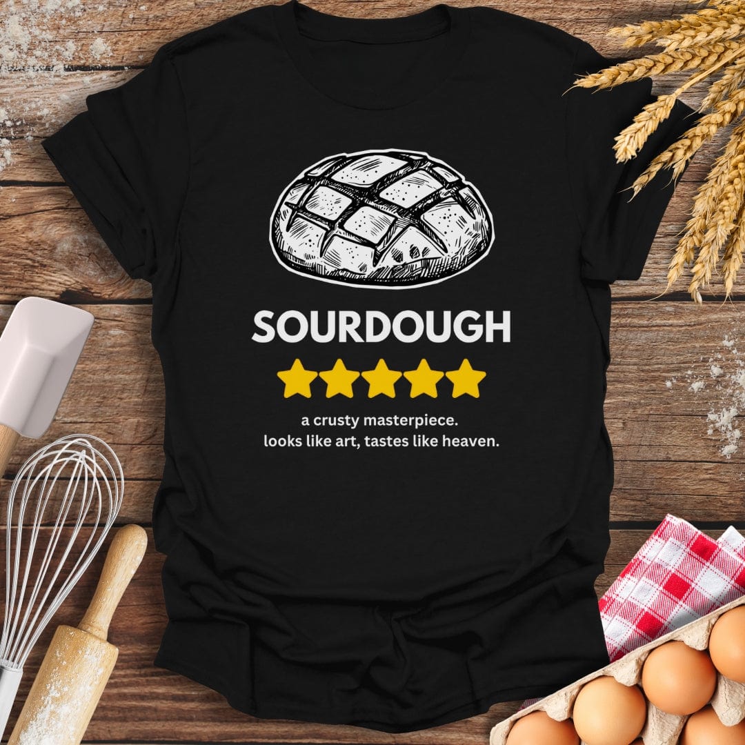 Sourdough: 5 Star Review T-Shirt Black / S Baking Threads