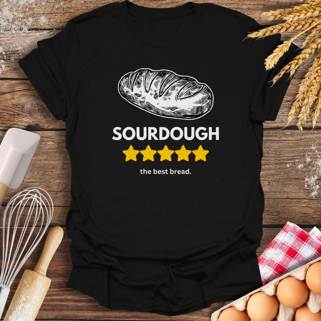 Sourdough: 5 Star Review T-Shirt Black / S Baking Threads