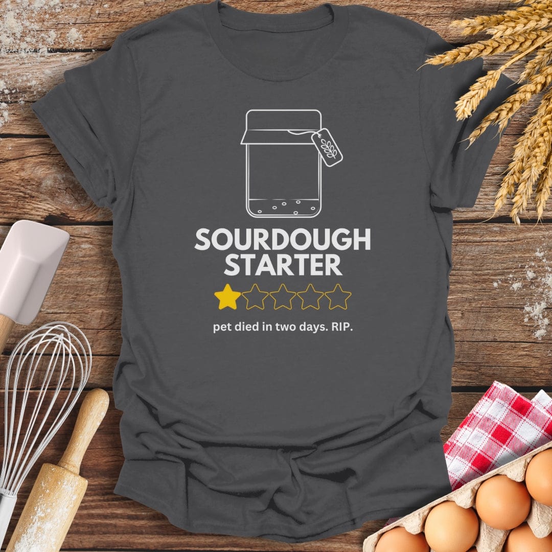 Sourdough: 5 Star Review T-Shirt Charcoal / S Baking Threads