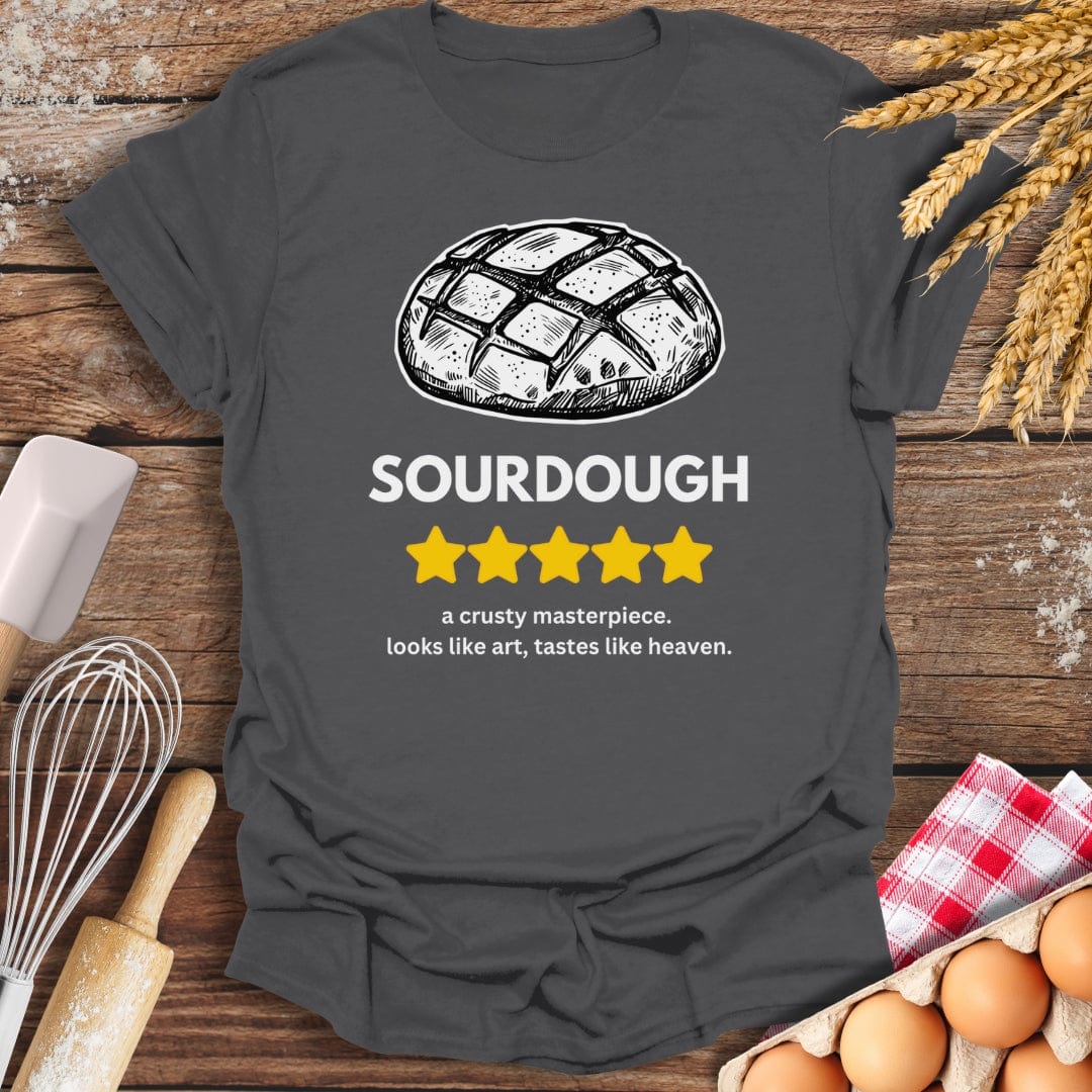 Sourdough: 5 Star Review T-Shirt Charcoal / S Baking Threads