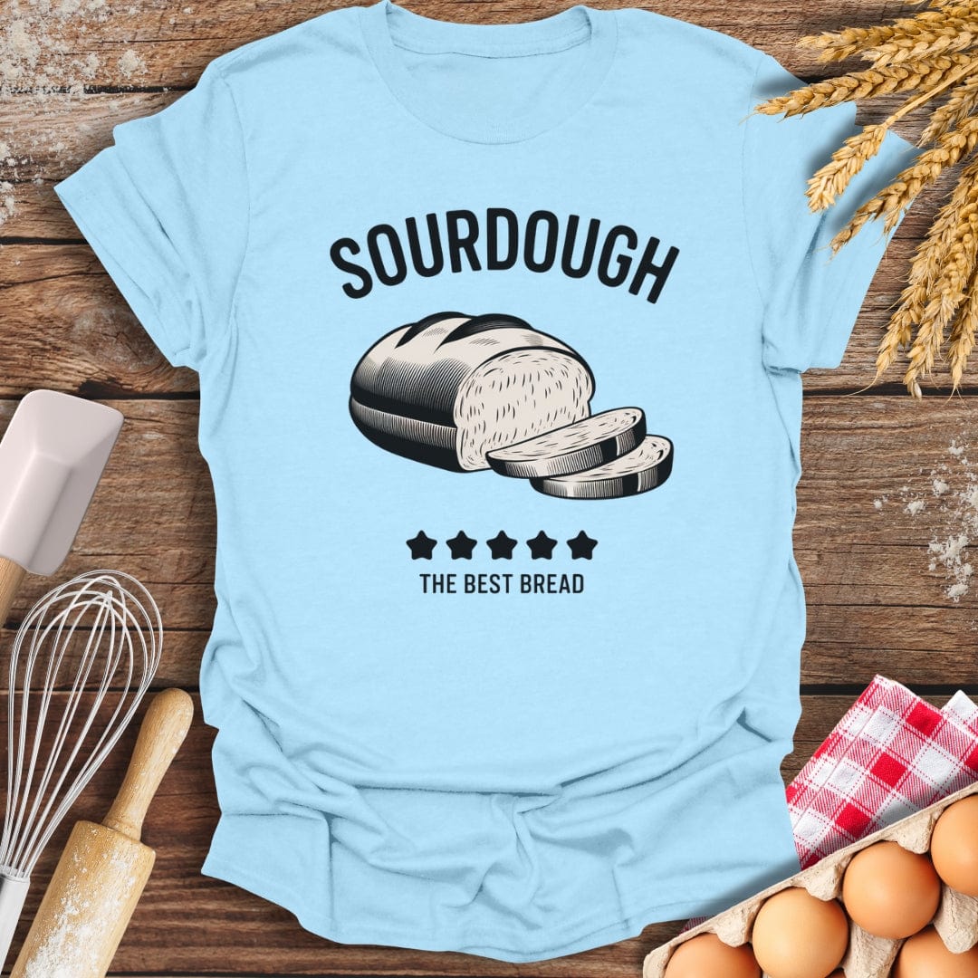 Sourdough: 5 Star Review T-Shirt Light Blue / S Baking Threads