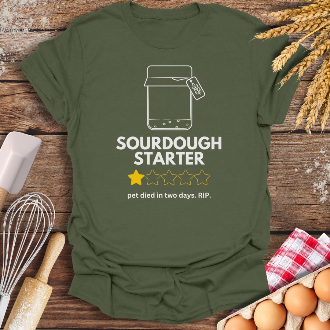 Sourdough: 5 Star Review T-Shirt Military Green / S Baking Threads