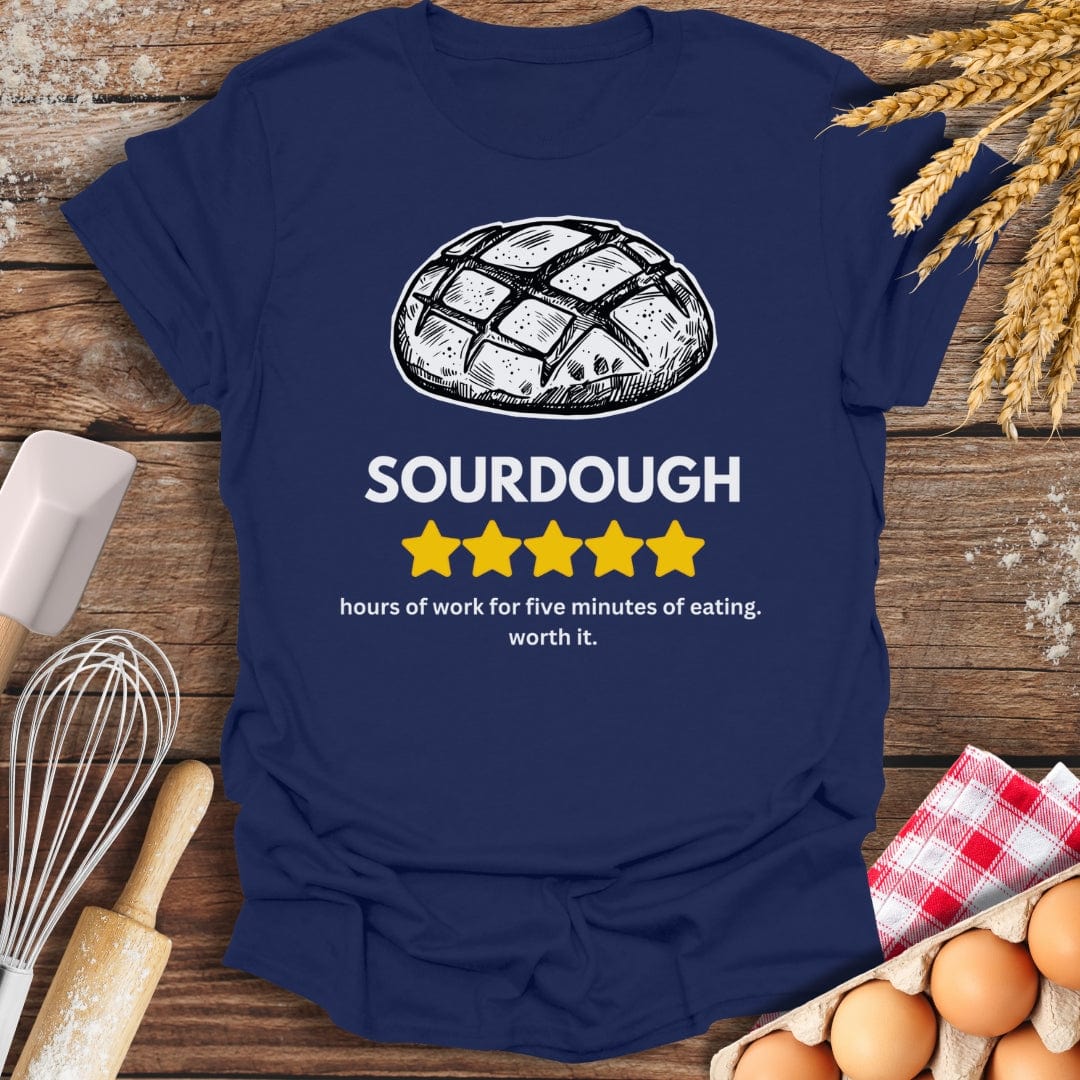 Sourdough: 5 Star Review T-Shirt Navy / S Baking Threads