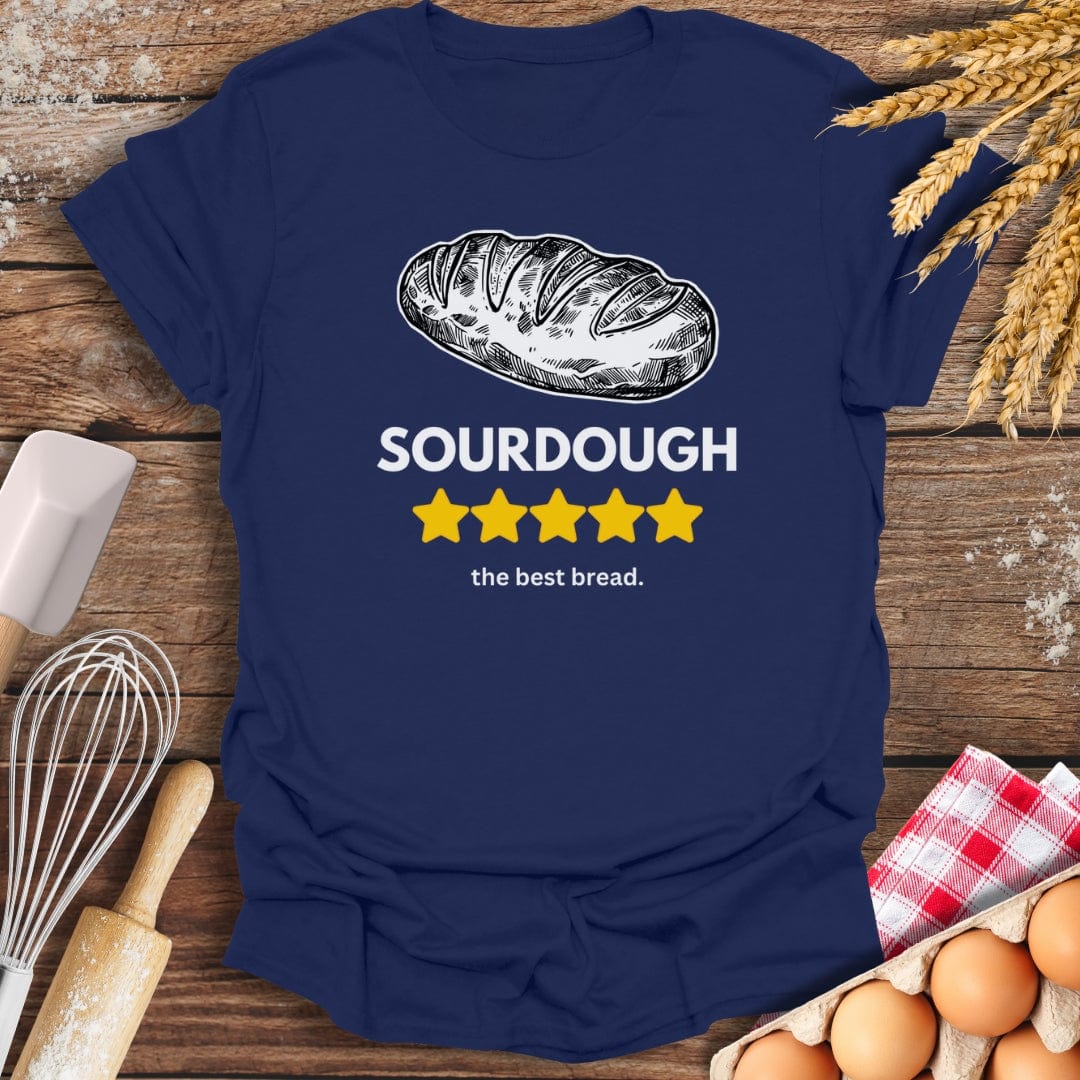 Sourdough: 5 Star Review T-Shirt Navy / S Baking Threads