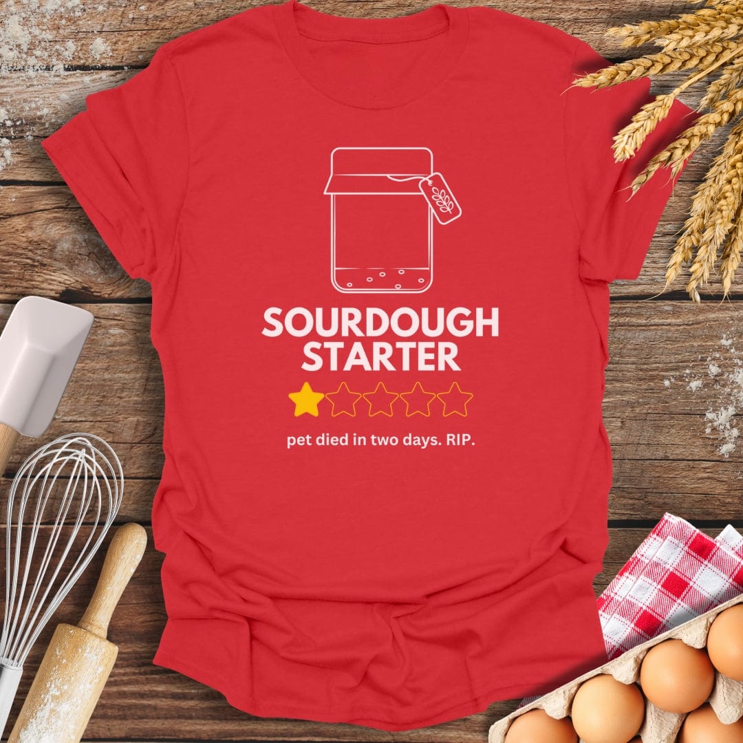 Sourdough: 5 Star Review T-Shirt Red / S Baking Threads