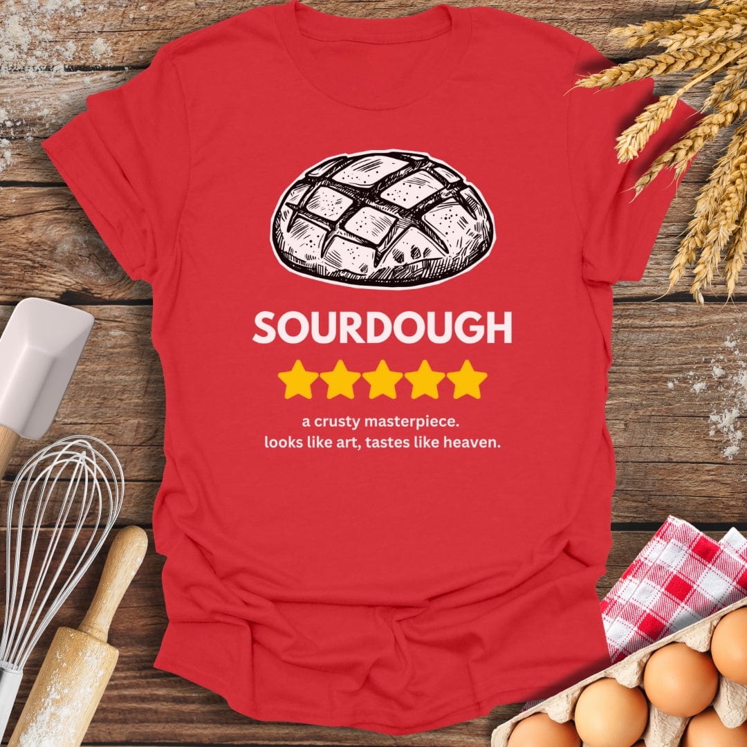 Sourdough: 5 Star Review T-Shirt Red / S Baking Threads
