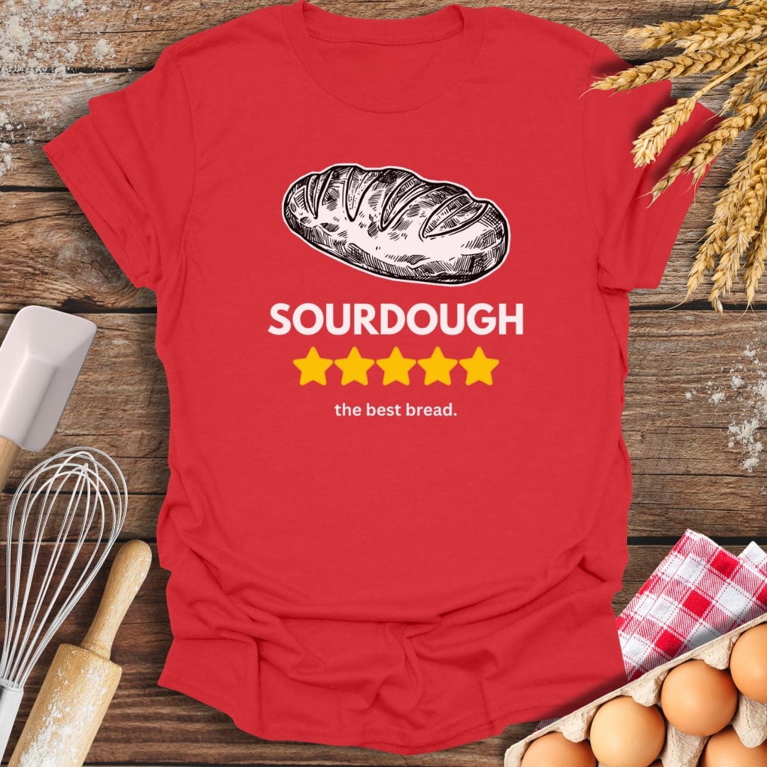 Sourdough: 5 Star Review T-Shirt Red / S Baking Threads