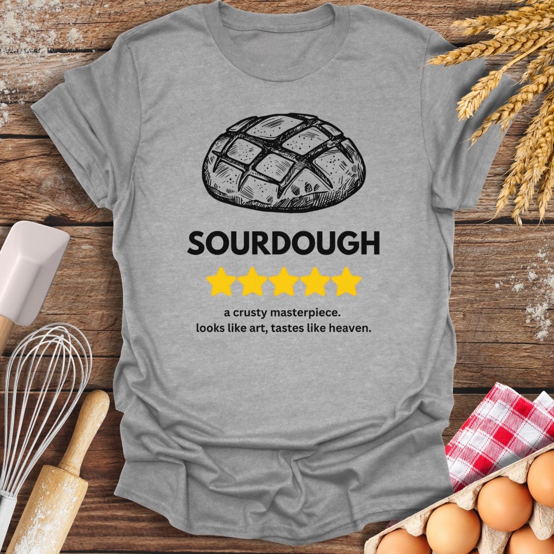 Sourdough: 5 Star Review T-Shirt Sport Grey / S Baking Threads