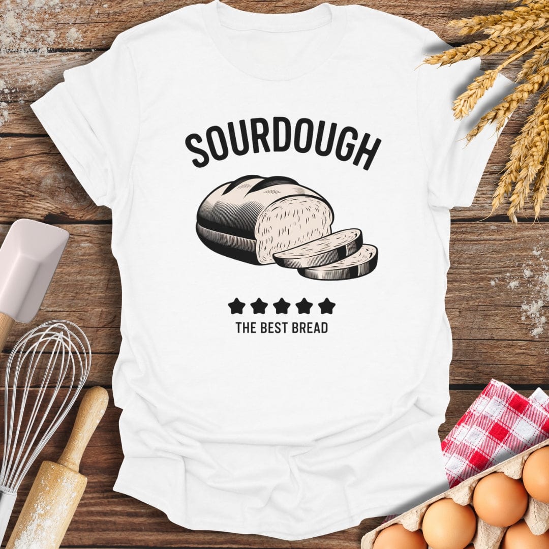 Sourdough: 5 Star Review T-Shirt White / S Baking Threads
