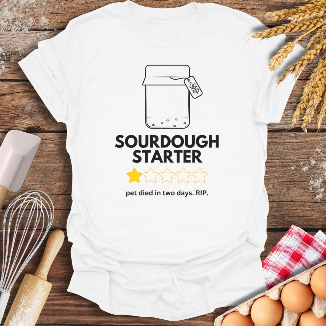 Sourdough: 5 Star Review T-Shirt White / S Baking Threads