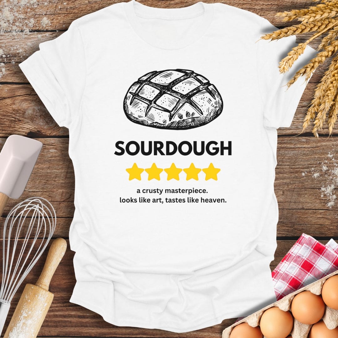 Sourdough: 5 Star Review T-Shirt White / S Baking Threads