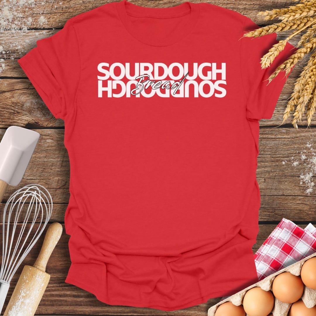 Sourdough Bread T-Shirt Red / S Baking Threads