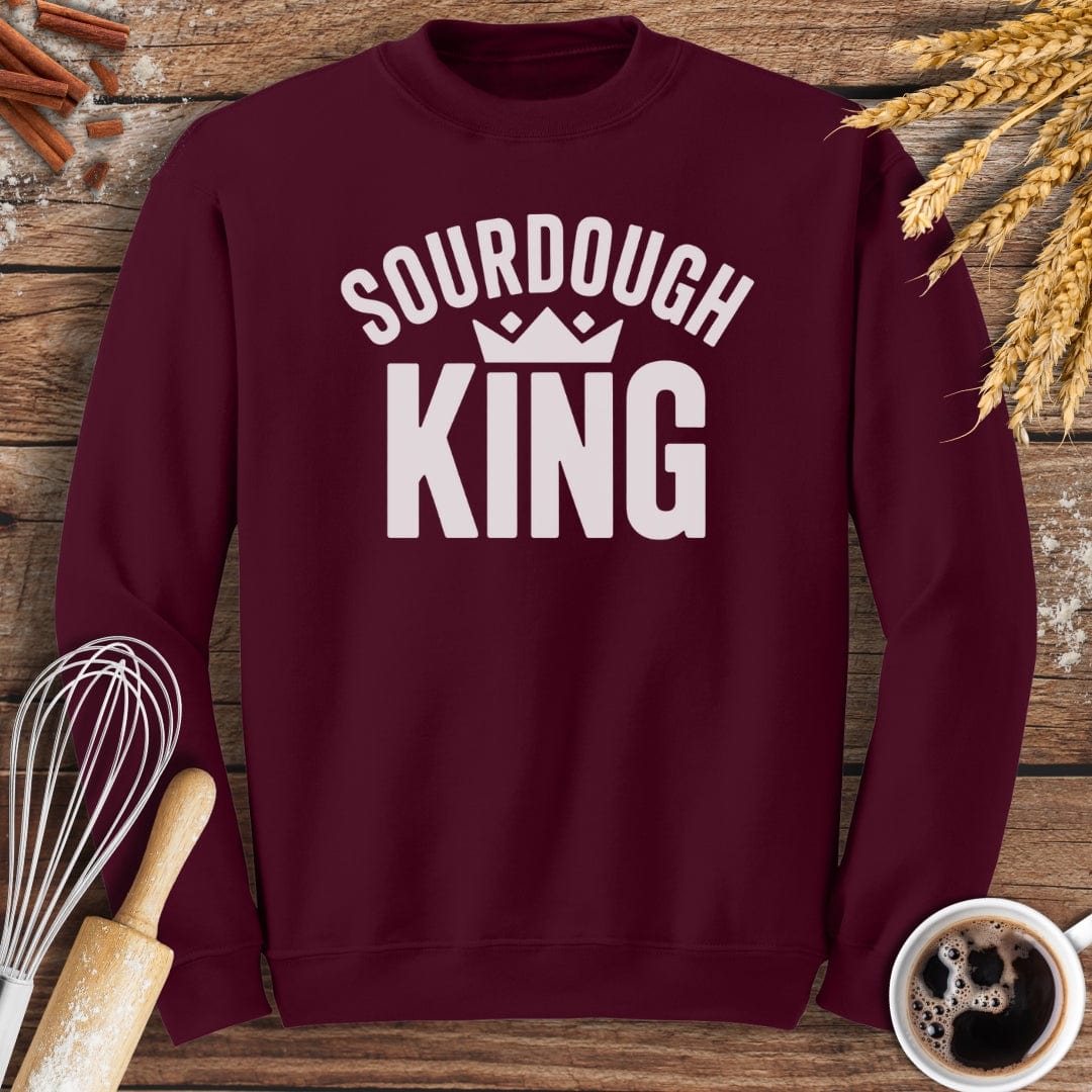 Sourdough King Sweatshirt Baking Threads