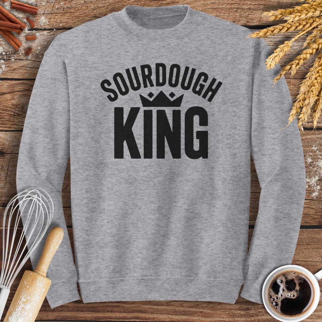Sourdough King Sweatshirt Baking Threads
