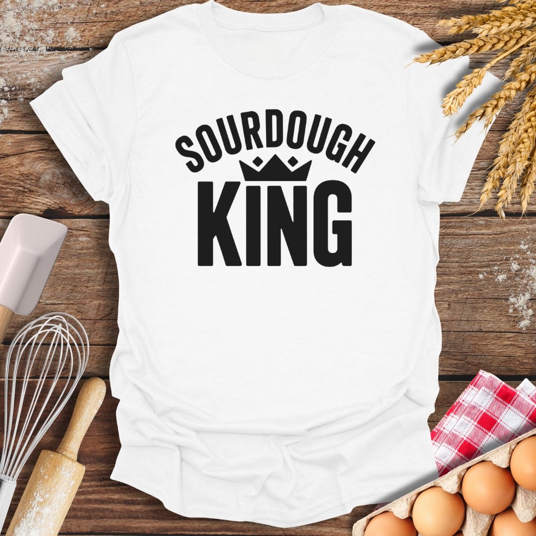 Sourdough King T-Shirt White / S Baking Threads