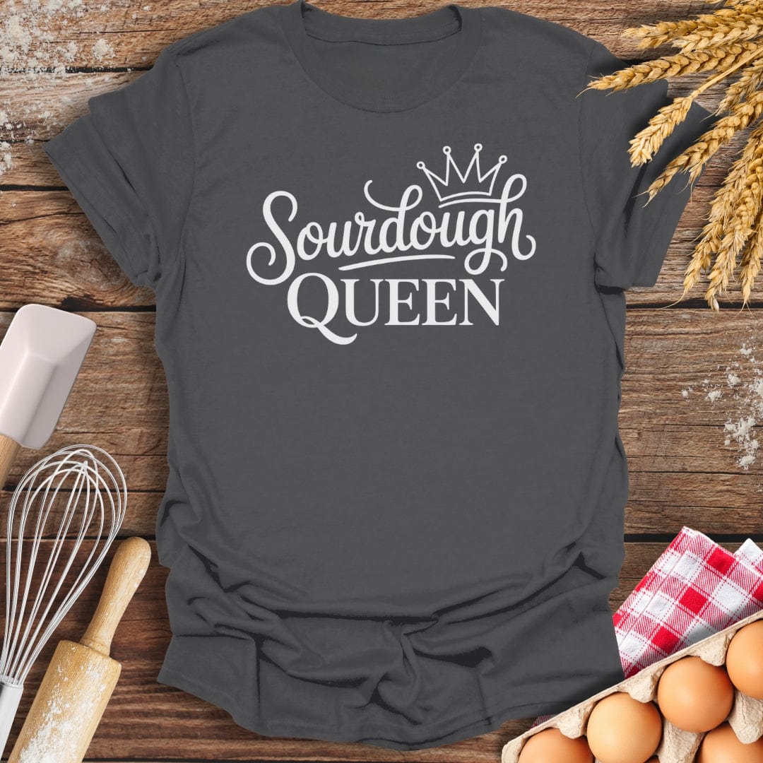 Sourdough Queen T-Shirt Charcoal / S Baking Threads