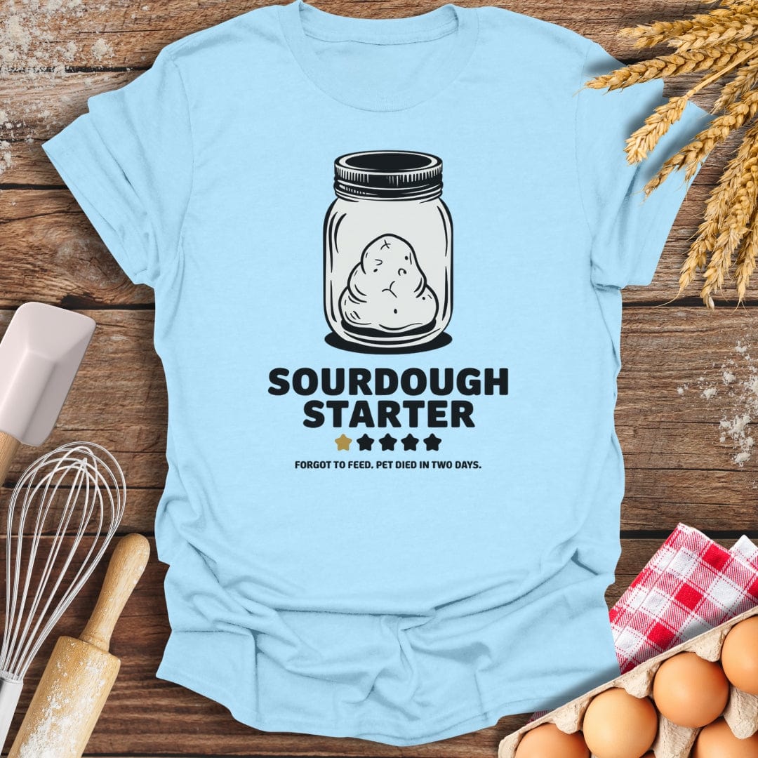 Sourdough Starter: 1 Star Review T-Shirt Light Blue / S Baking Threads