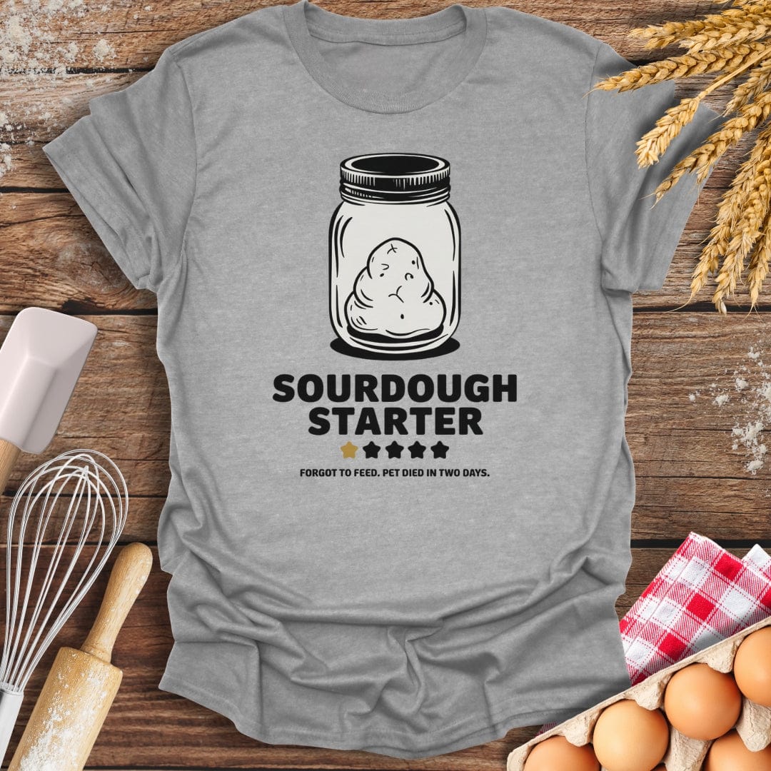 Sourdough Starter: 1 Star Review T-Shirt Sport Grey / S Baking Threads