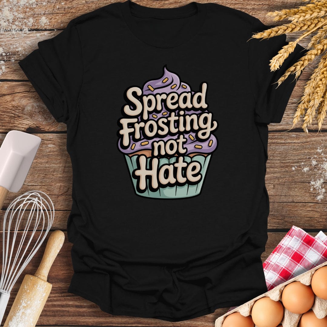 Spread Frosting T-Shirt Black / S Baking Threads