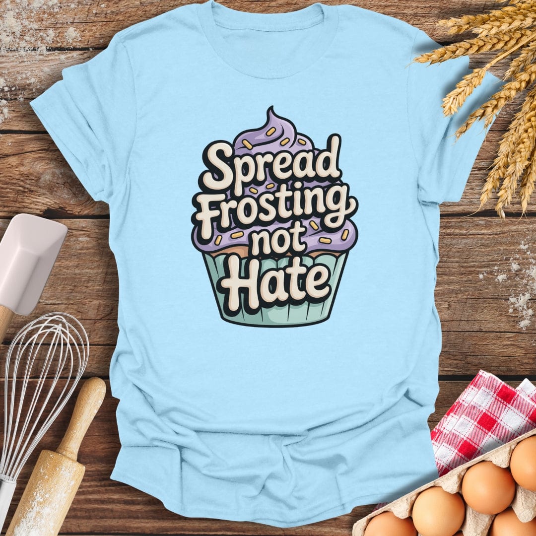 Spread Frosting T-Shirt Light Blue / S Baking Threads