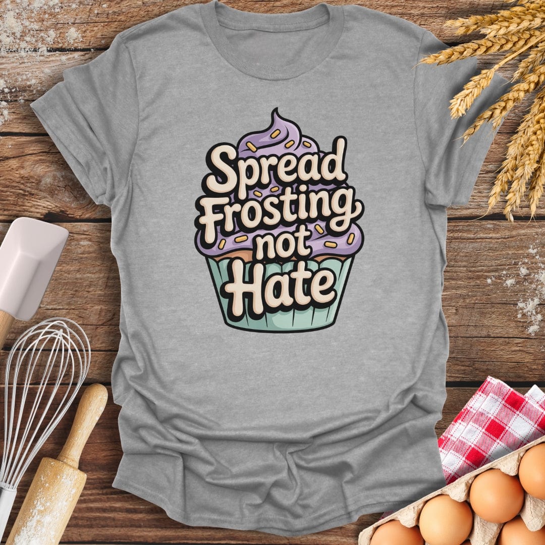 Spread Frosting T-Shirt Sport Grey / S Baking Threads
