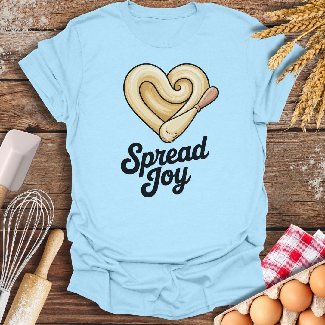 Spread Joy T-Shirt Light Blue / S Baking Threads