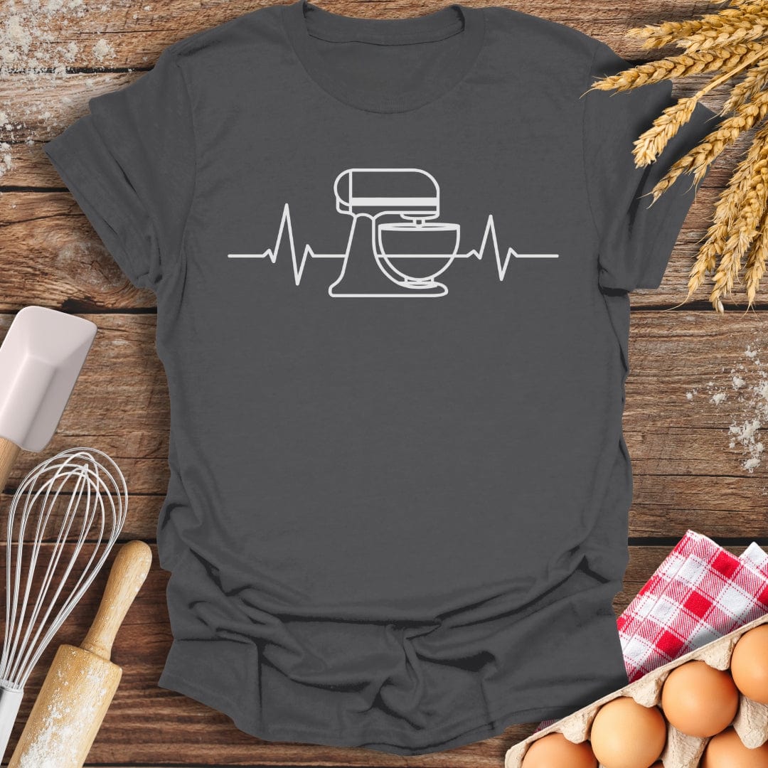 Stand Mixer EKG T-Shirt Charcoal / S Baking Threads