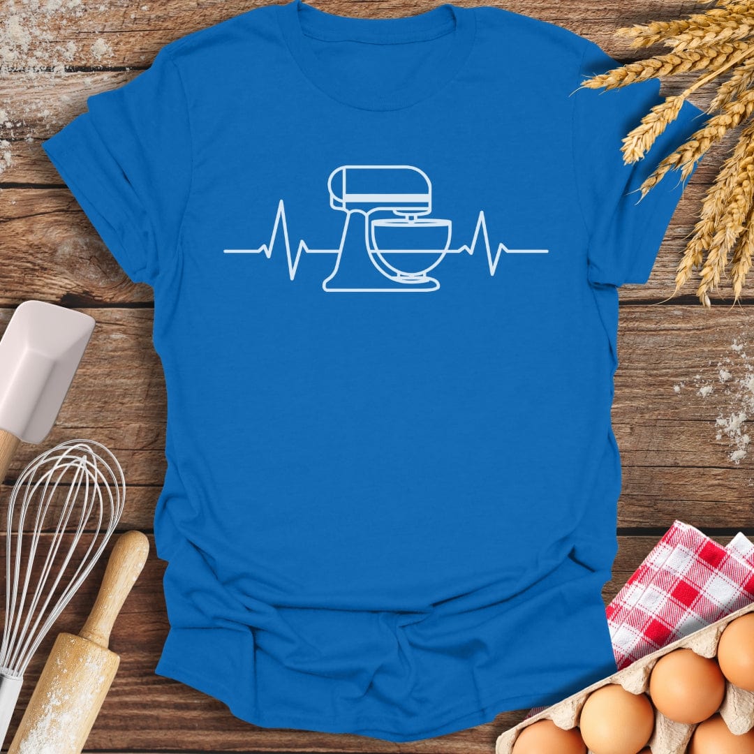 Stand Mixer EKG T-Shirt Royal / S Baking Threads