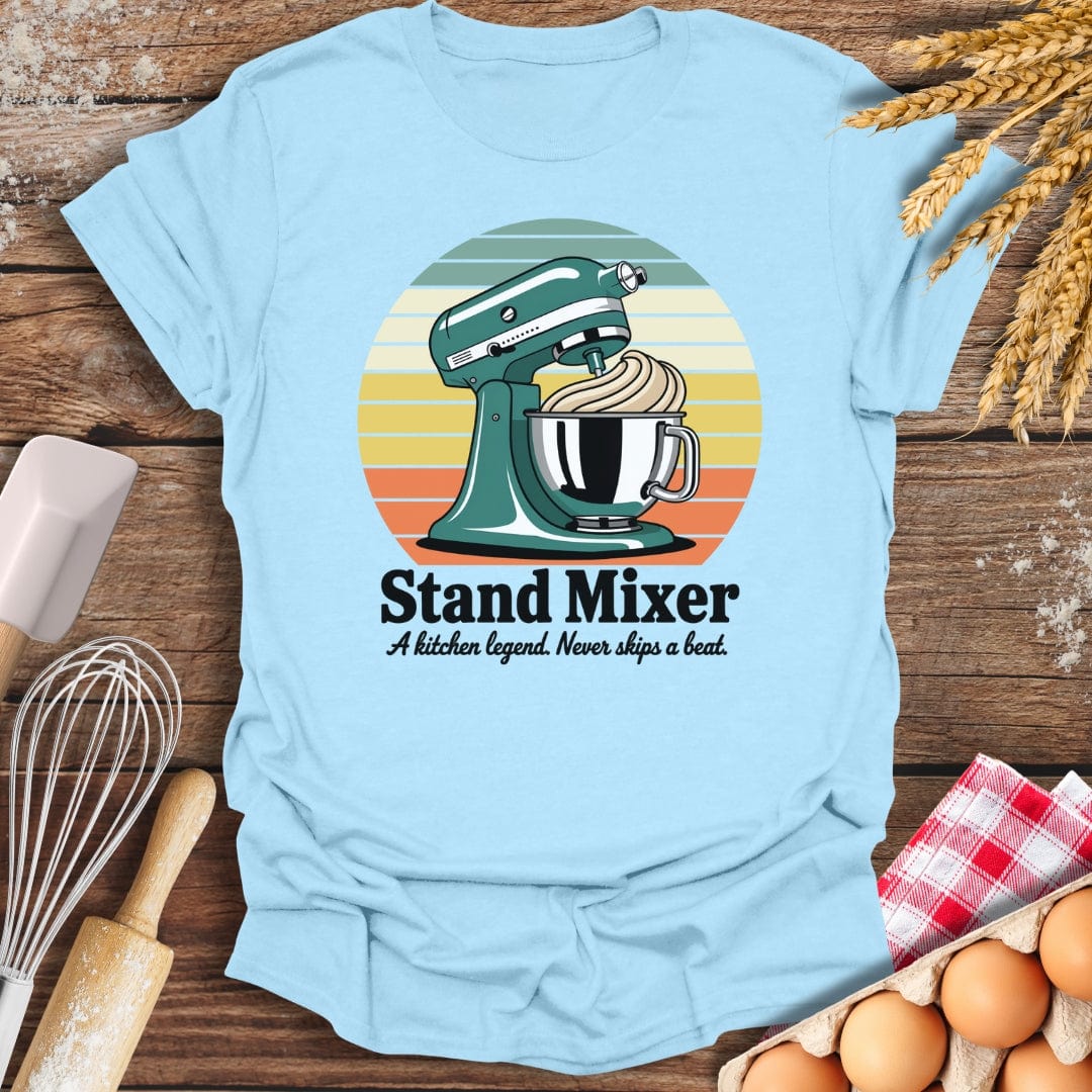 Stand Mixer T-Shirt Light Blue / S Baking Threads