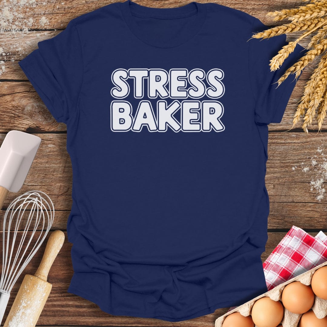 Stress Baker T-Shirt Navy / S Baking Threads