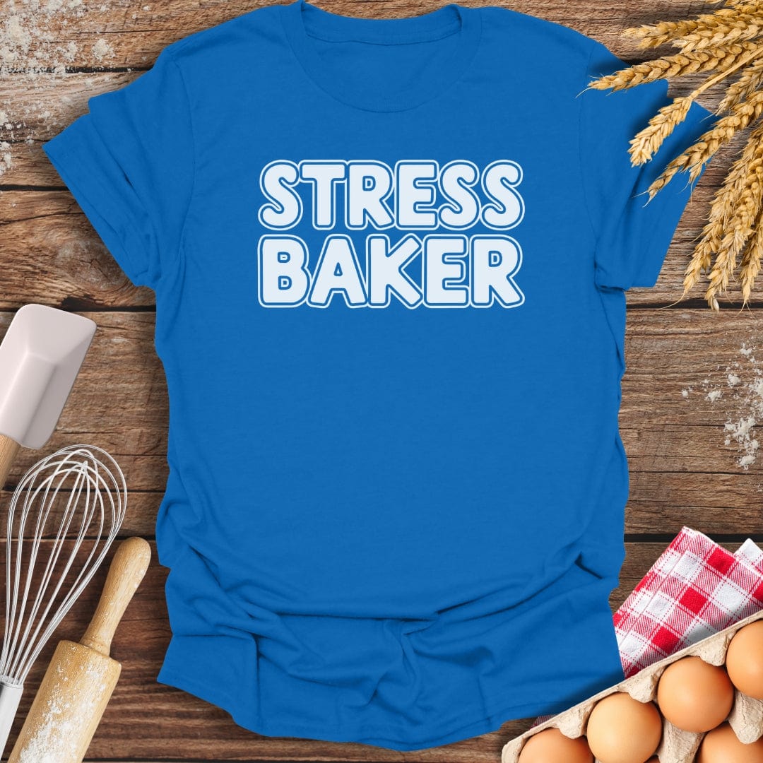 Stress Baker T-Shirt Royal / S Baking Threads