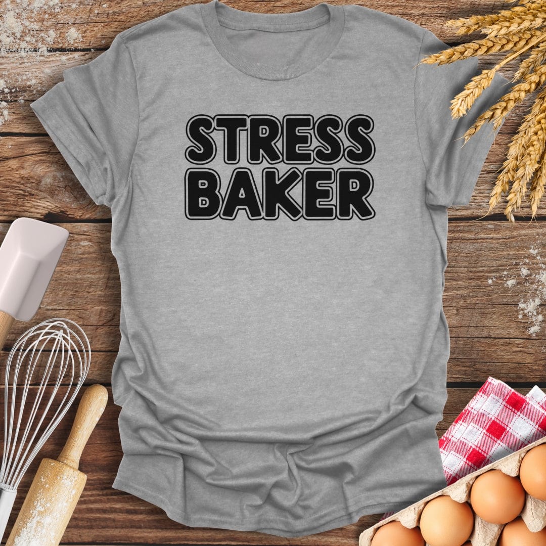Stress Baker T-Shirt Sport Grey / S Baking Threads