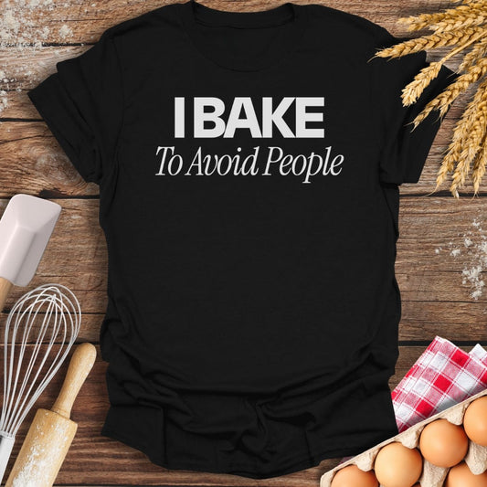 To Avoid People T-Shirt Black / S Baking Threads