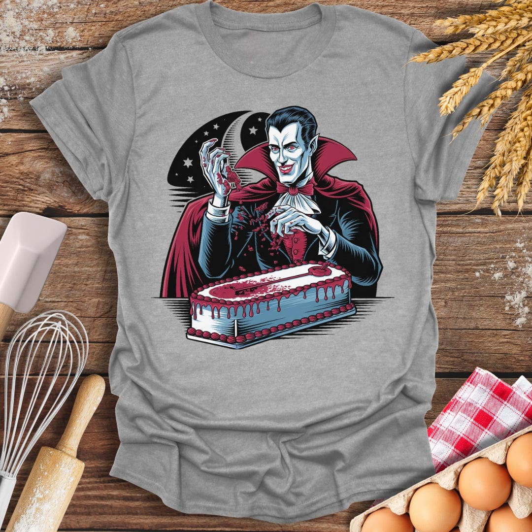Vampire Bakes at Midnight T-Shirt Sport Grey / S Baking Threads