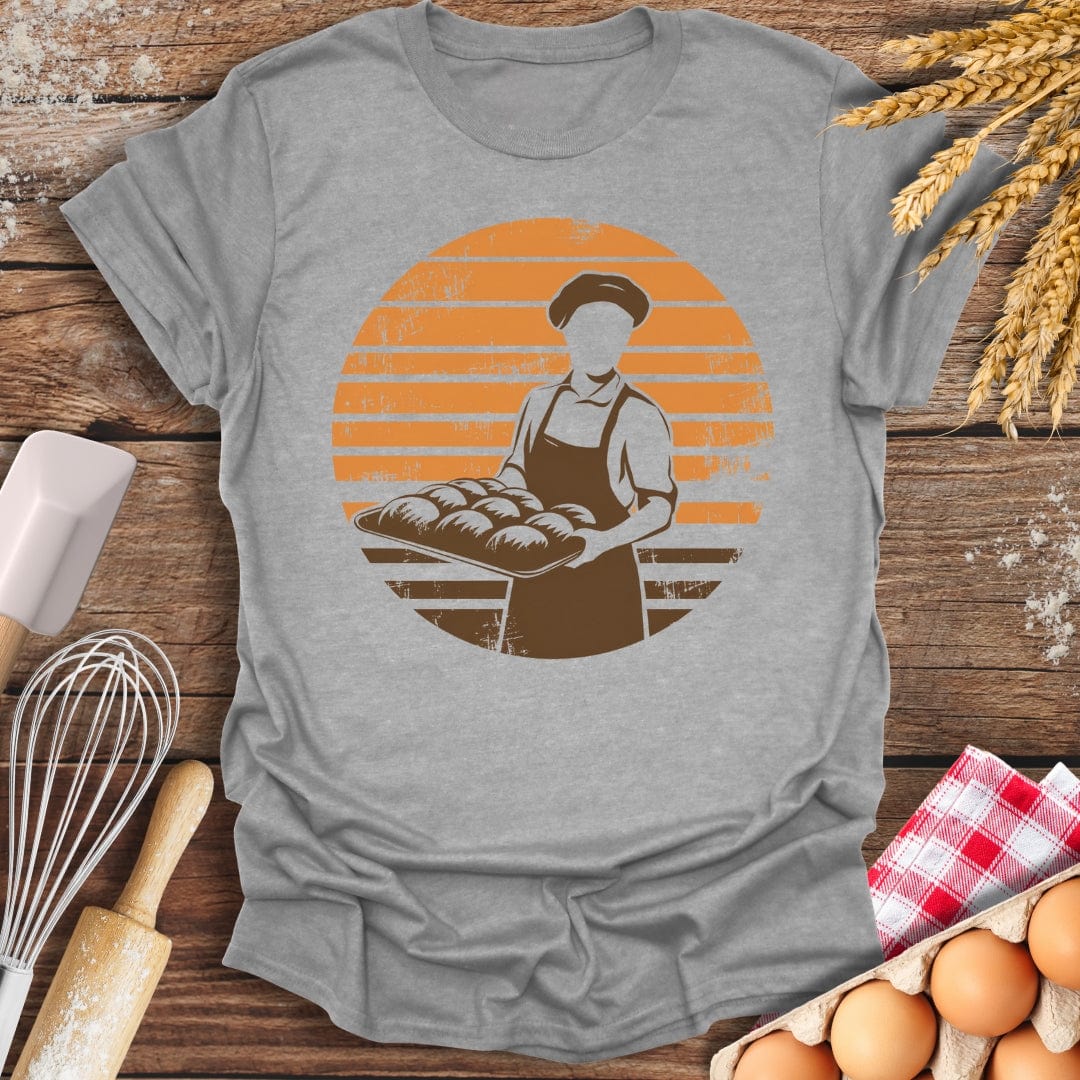 Vintage Retro Baker T-Shirt Sport Grey / S Baking Threads