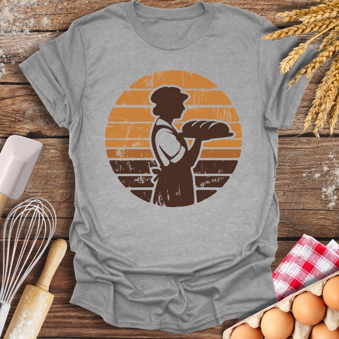 Vintage Retro Baker T-Shirt Sport Grey / S Baking Threads