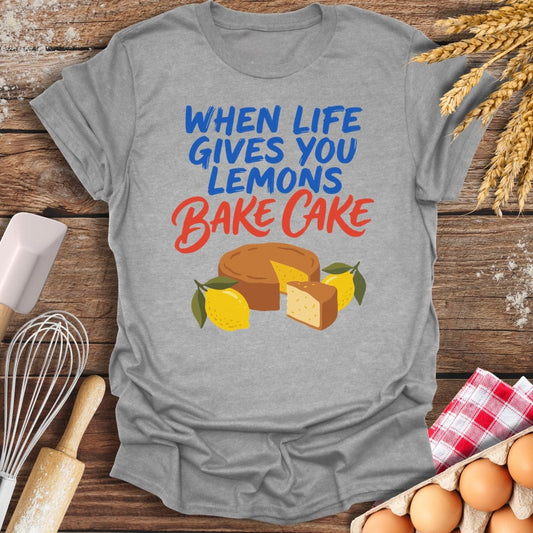 When Life Gives You Lemons T-Shirt Sport Grey / S Baking Threads