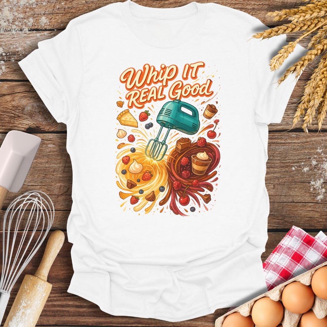 Whip It Good T-Shirt White / S Baking Threads