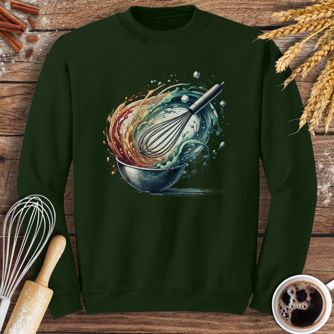 Whirlwind of Baking Sweatshirt Forest Green / S Baking Threads