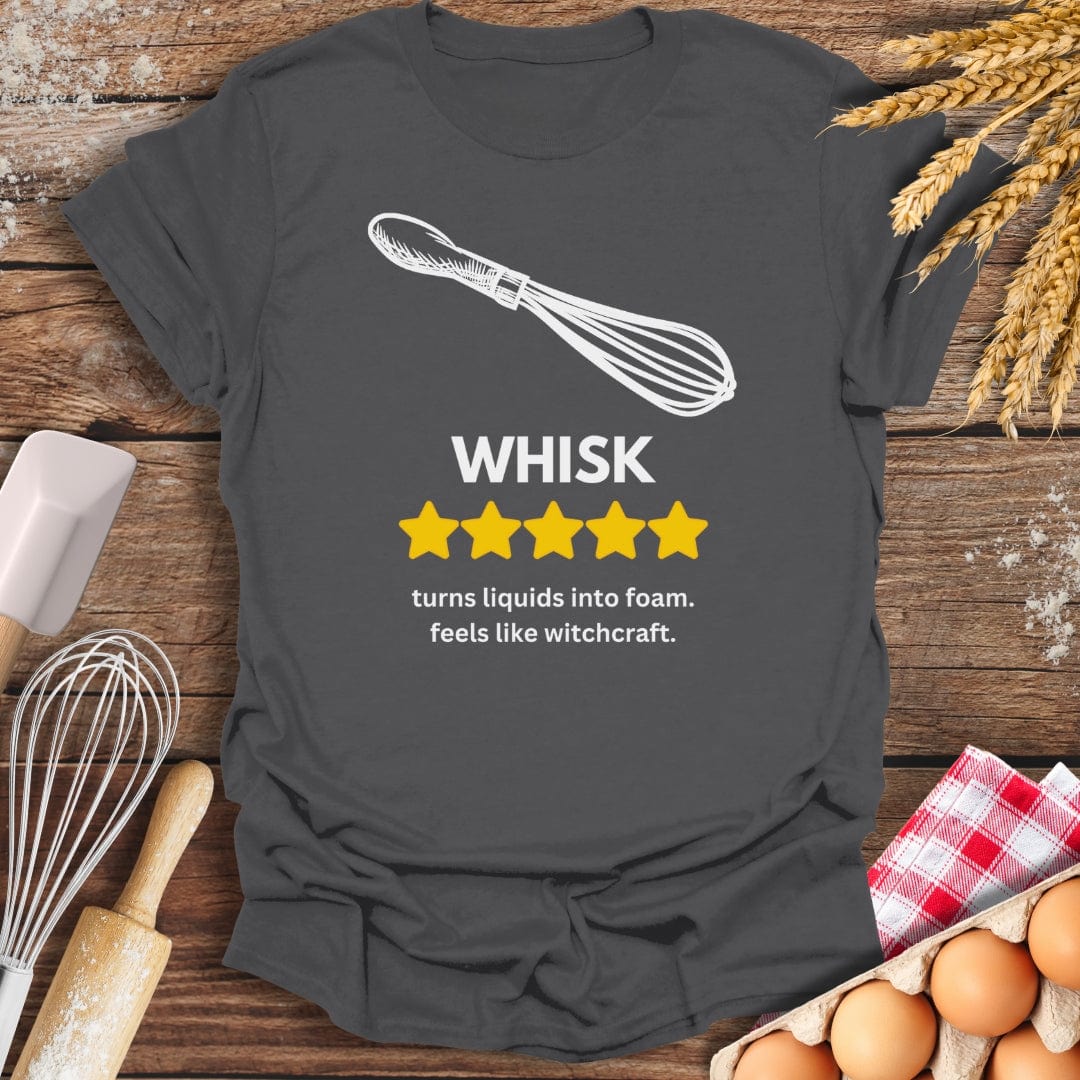 Whisk: 5 Star Review T-Shirt Charcoal / S Baking Threads