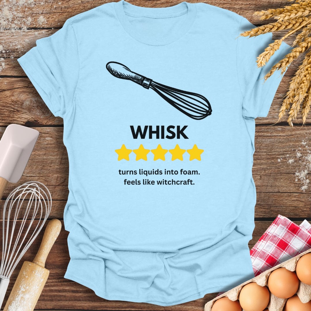 Whisk: 5 Star Review T-Shirt Light Blue / S Baking Threads