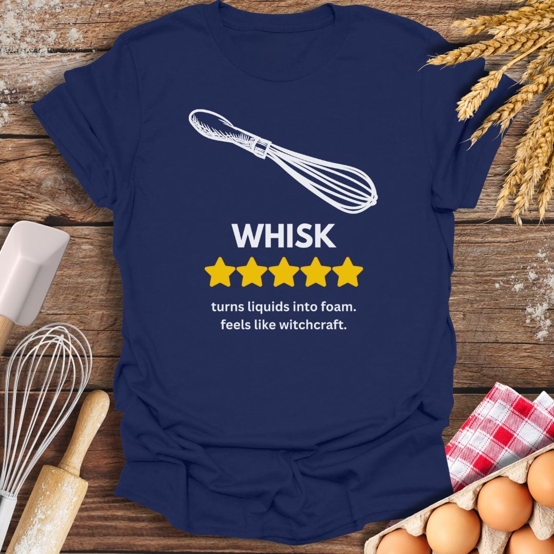 Whisk: 5 Star Review T-Shirt Navy / S Baking Threads