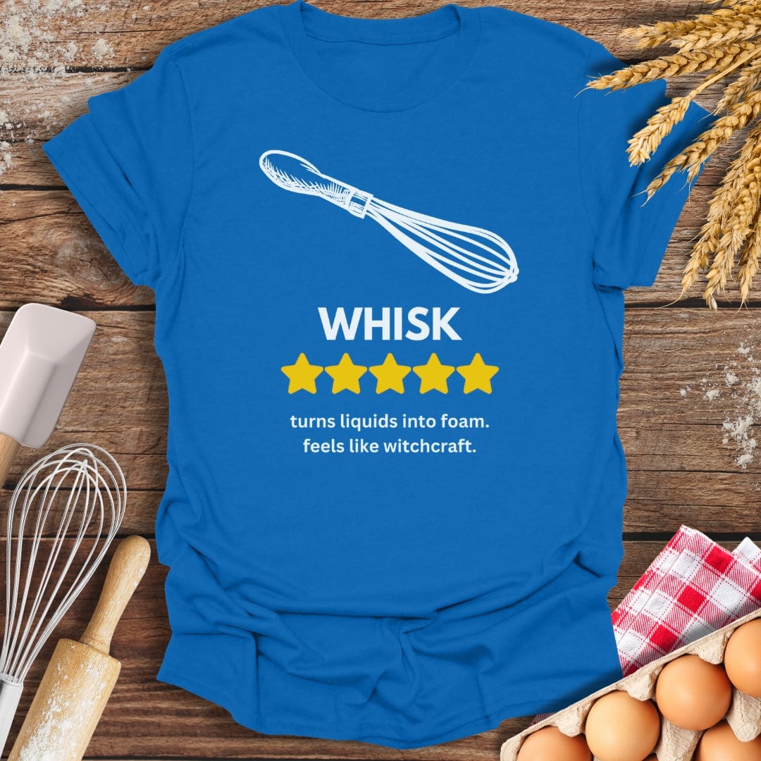 Whisk: 5 Star Review T-Shirt Royal / S Baking Threads