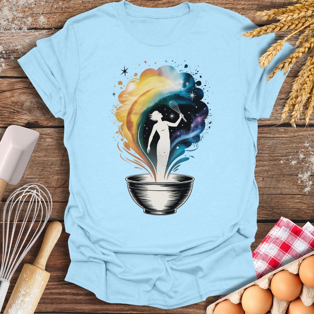 Whisk Goddess T-Shirt Light Blue / S Baking Threads
