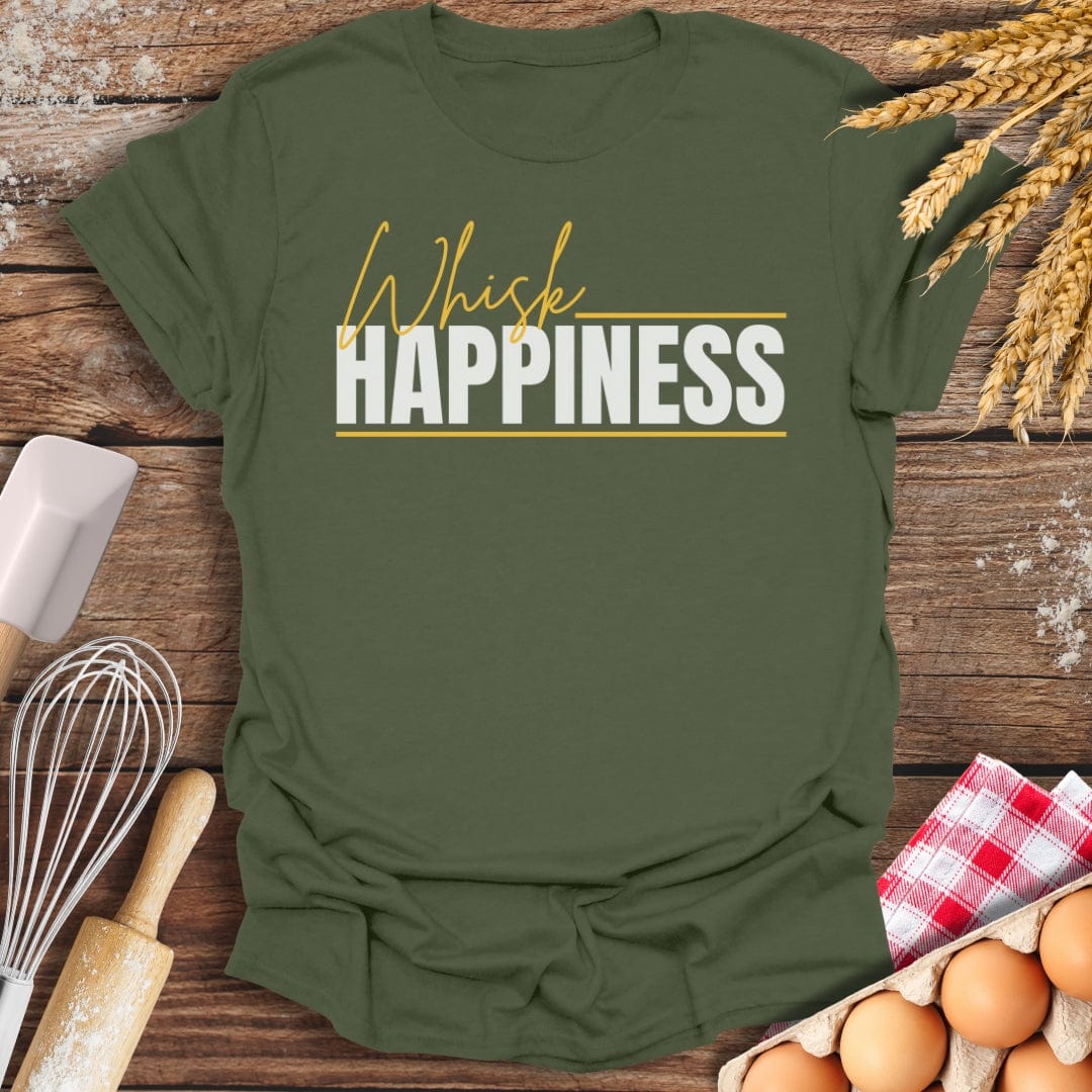 Whisk Happiness T-Shirt Military Green / S Baking Threads