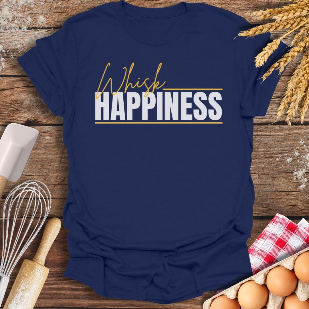 Whisk Happiness T-Shirt Navy / S Baking Threads