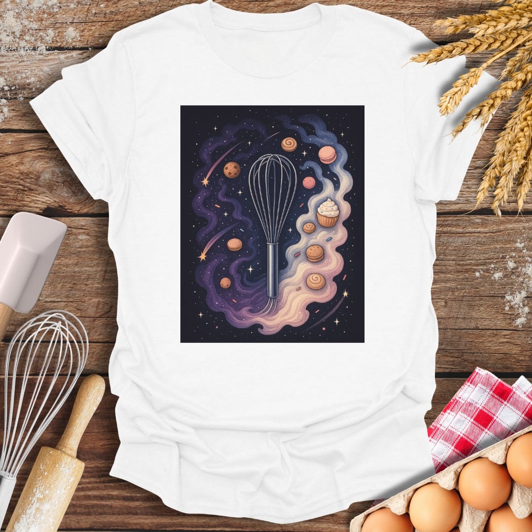 Whisk Nebula T-Shirt White / S Baking Threads