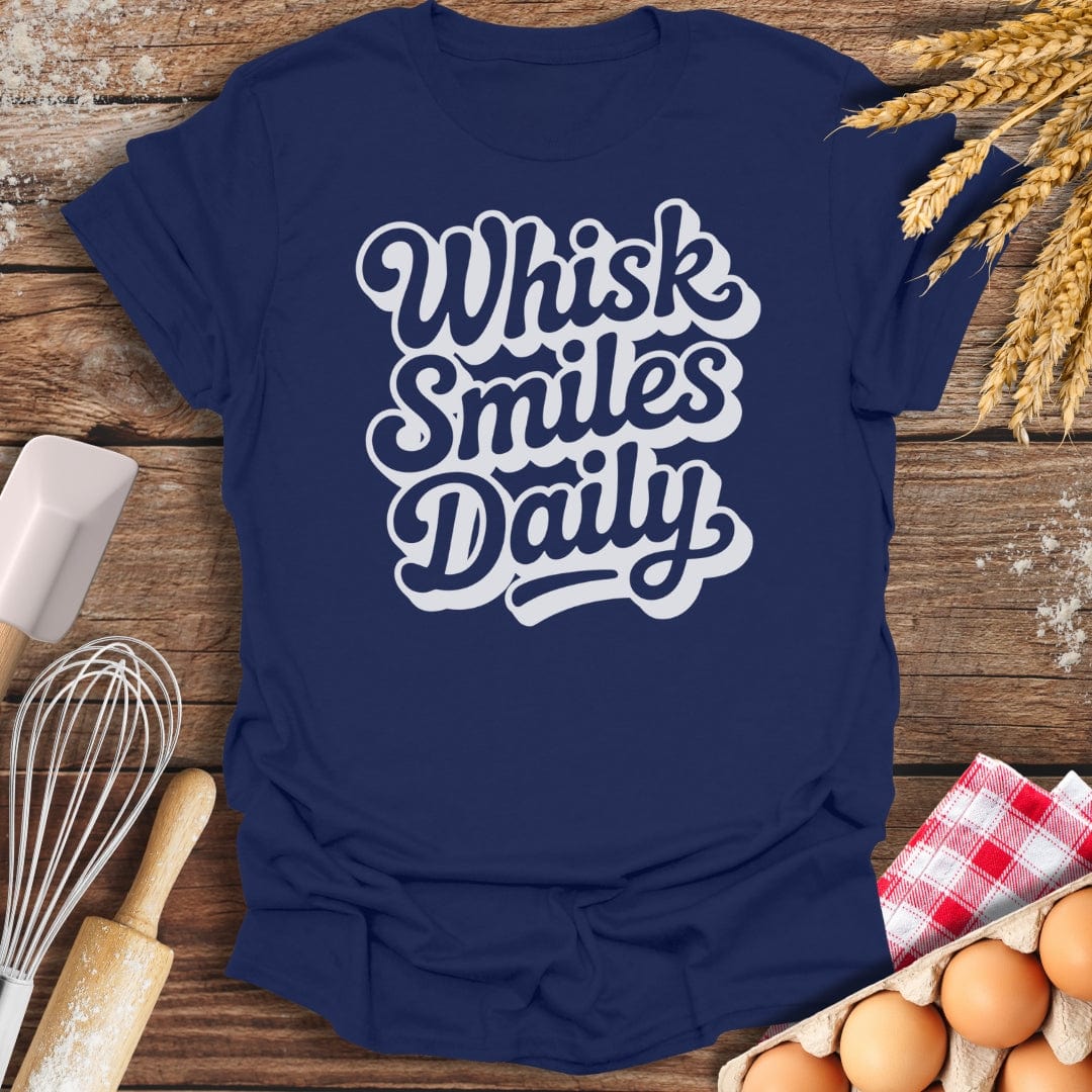 Whisk Smiles Daily T-Shirt Navy / S Baking Threads