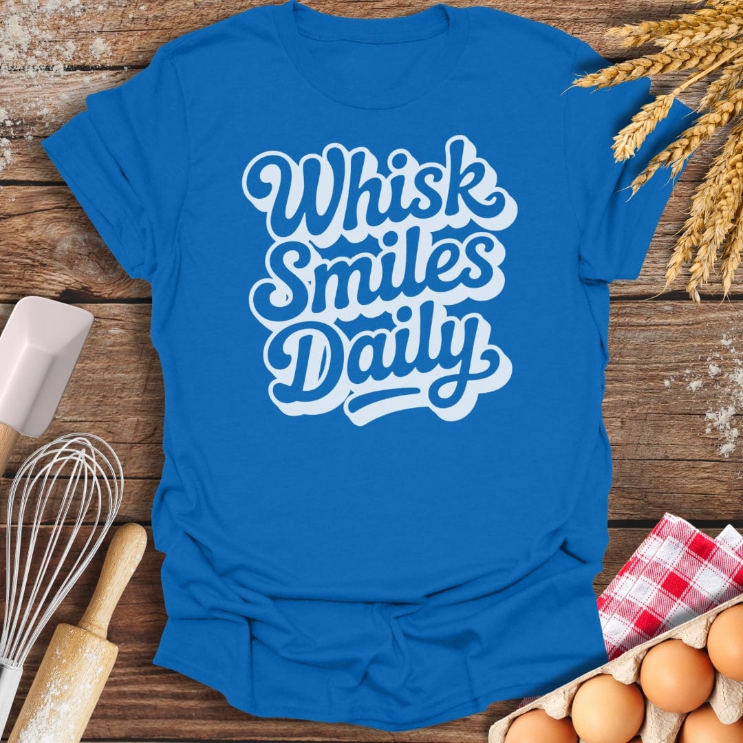 Whisk Smiles Daily T-Shirt Royal / S Baking Threads