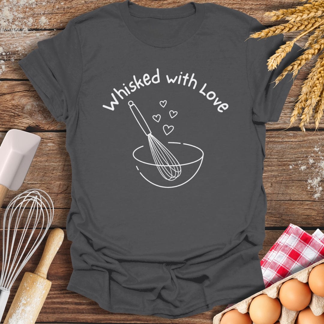 Whisked With Love T-Shirt Charcoal / S Baking Threads